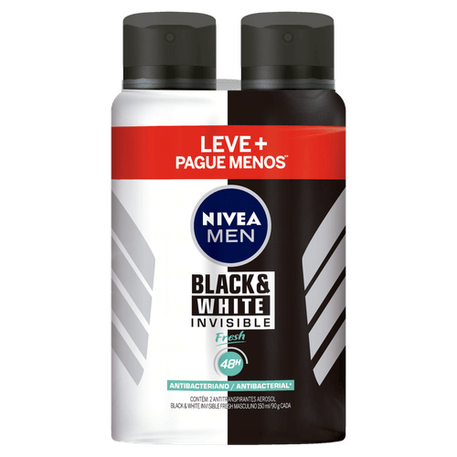Kit Des Aero Nivea Men B&W Fre Pg-Lv+ C/2 150Ml