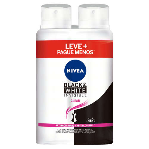 Kit Des Aero Nivea Wom B&W Inv Pg-Lv+ C2 150Ml