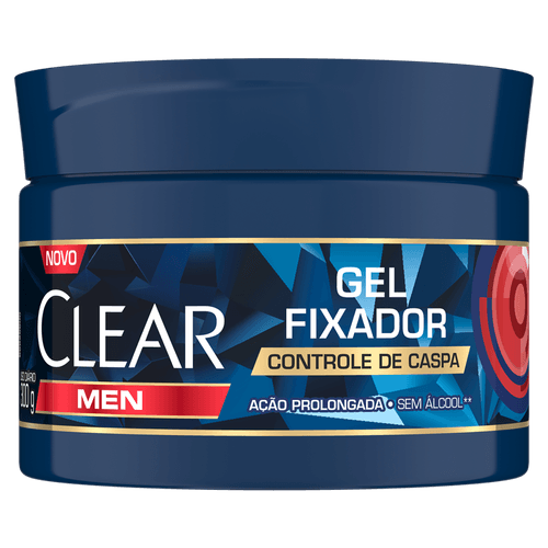 Gel Fixador Clear Men Controle de Caspa 300g