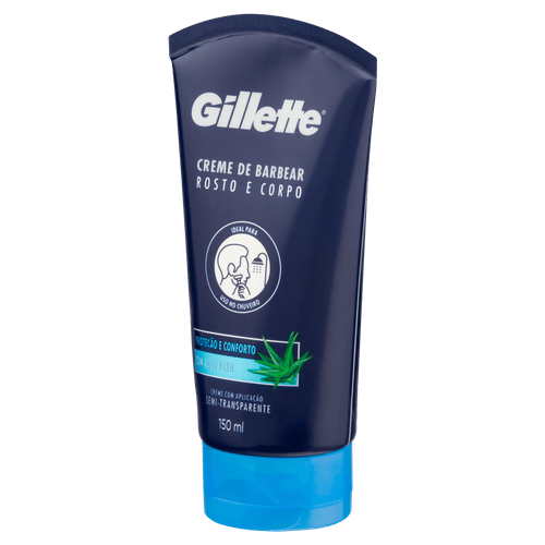 CREME DE BARBEAR GILLETTE PROTEÇÃO E CONFORTO 150ML