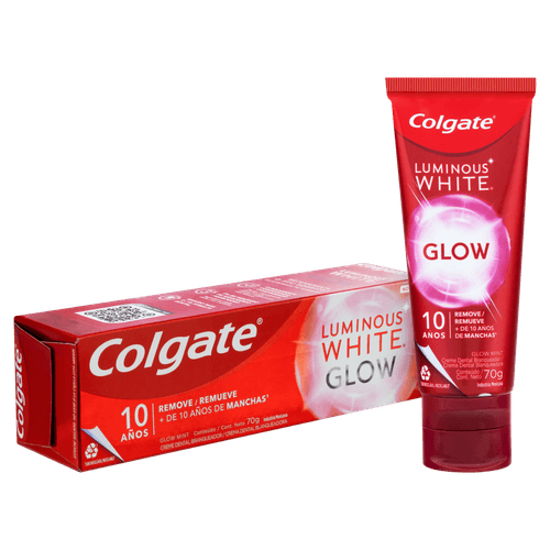 Creme Dental Glow Mint Colgate Luminous White Caixa 70g