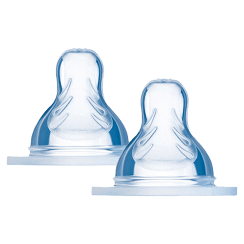 Bico para mamadeira Fluxo Super Rápido 2un Silicone SkinSoft MAM Reduz cólicas