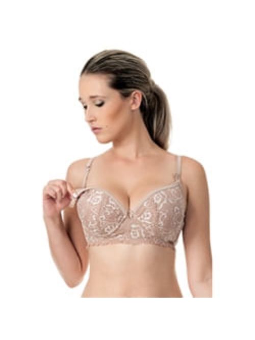 Sutiã Amamentação Renda Chocolate Tam P Modelle Skin