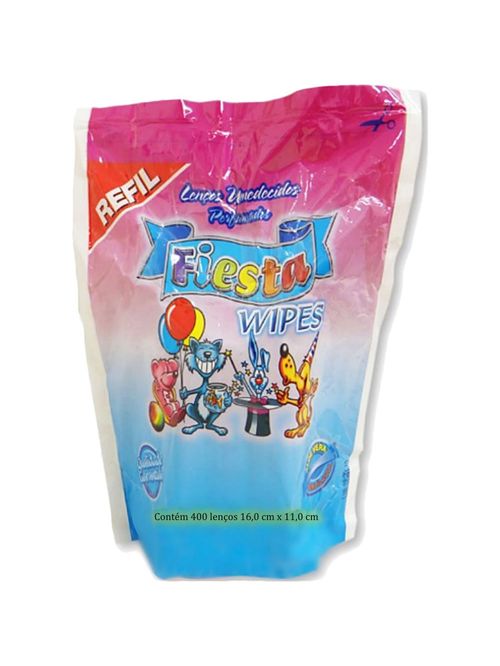 Lenços Umedecidos Fiesta - Refil - 400 Unidades