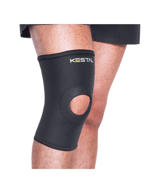 Joelheira com Orifício Reforçado KSN002 Preta Tam GG - unidade