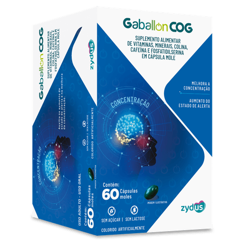 Suplemento Alimentar Gaballon Cog Zydus 60 cápsulas moles