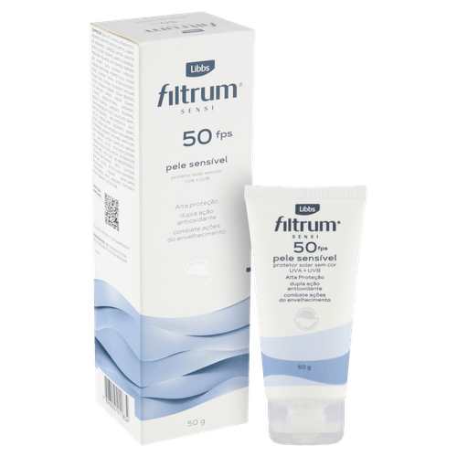 Protetor Solar Facial FPS 50 Filtrum Sensi Sem Cor - 50g