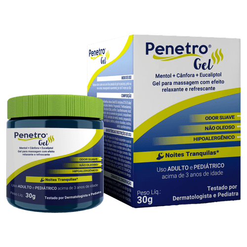 Gel para Massagem Relaxante e Refrescante Penetro - 30mg