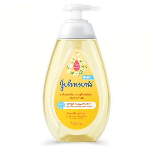 Sabonete Líquido de Glicerina Camomila Johnson's Baby Cabeça aos Pés-400ml