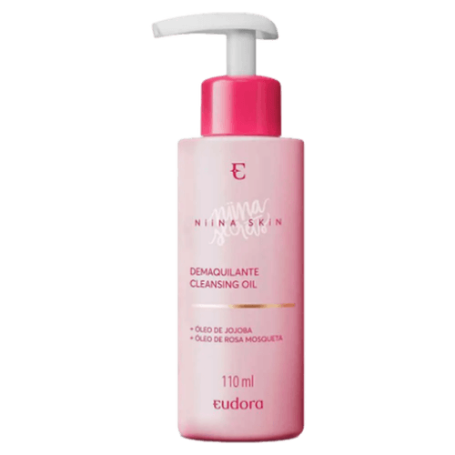 Demaquilante Facial Óleo de Jojoba e Óleo de Rosa Mosqueta Eudora Niina Secrets - 110ml Pump