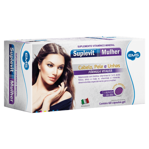 Suplevit Mulher Suplemento Vitamínico - 60 Cápsulas Gel