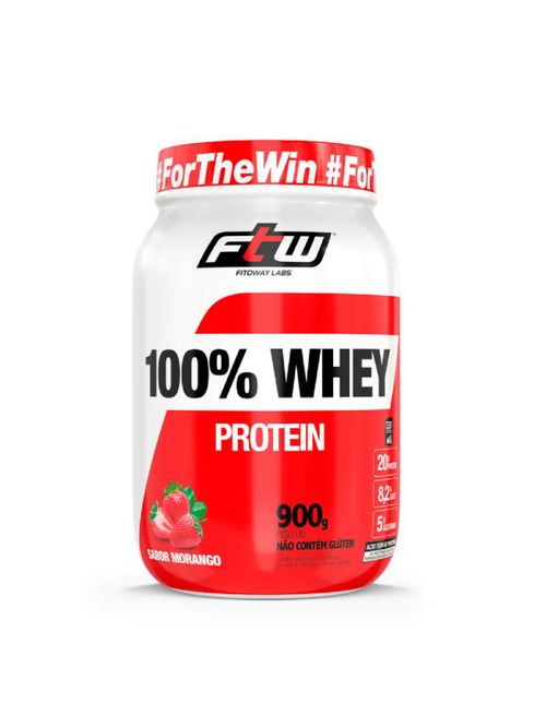 100% Whey Morango FTW 900g