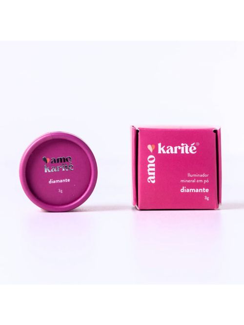 iluminador Mineral em Pó Diamante Amokarité 3g