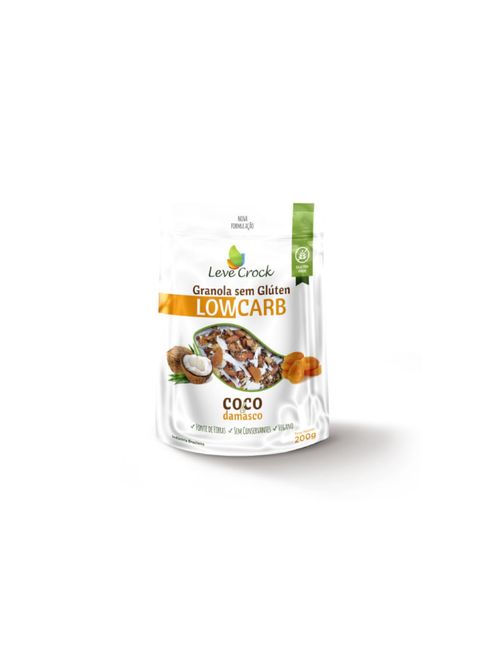 Granola Low Carb Coco e Damasco Leve Croc 200g