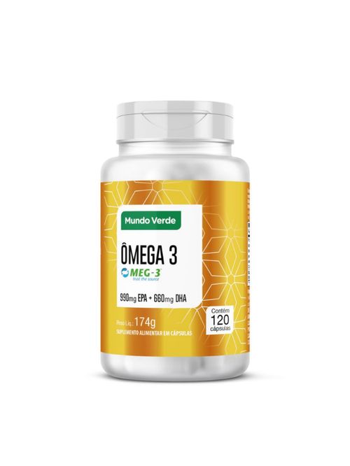 Ômega 3 EPA 990mg DHA 660mg Mundo Verde 120caps