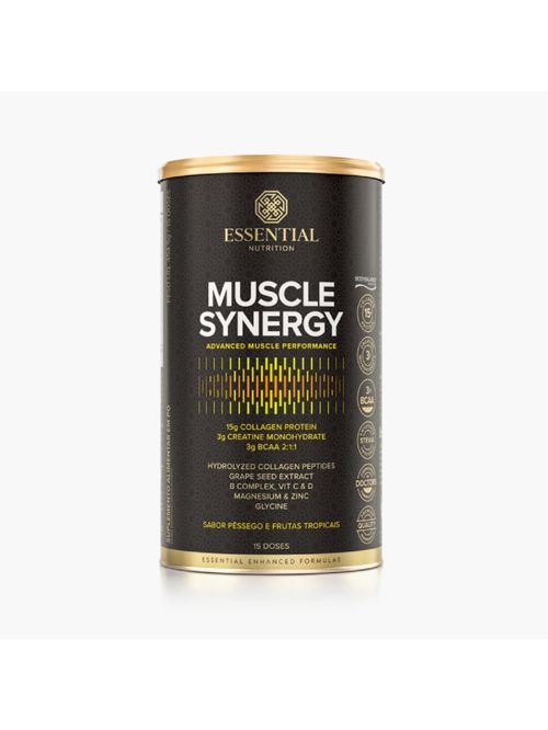 Muscle Synergy Pêssego e Frutas Tropicais Essential Nutrition 454,5g