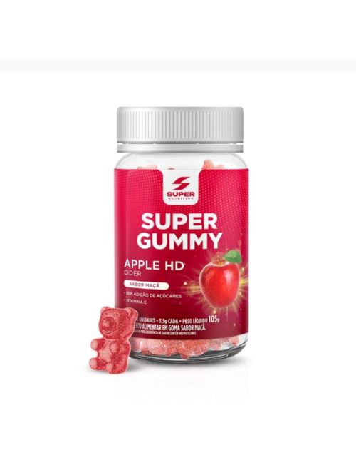 Super Gummy Apple HD Maçã Super Nutrition 30gomas 105g