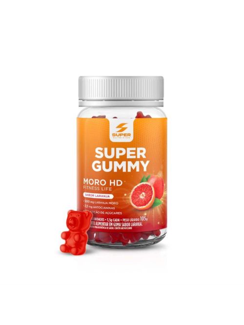 Super Gummy Moro HD Laranja Super Nutrition 30gomas 105g