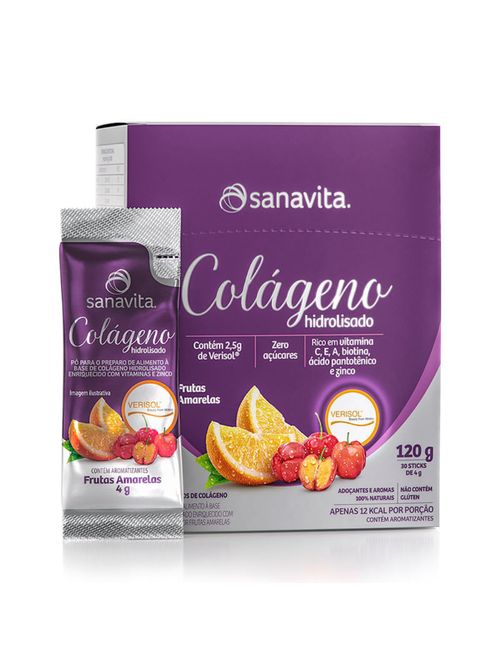 Colágeno Verisol Frutas Amarelas 30 sachês - Sanavita