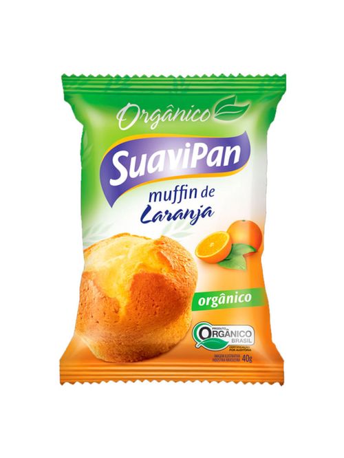 Muffin Orgânico Laranja 40g - Suavipan