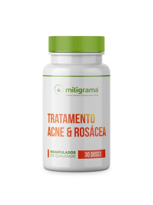 Tratamento Oral Para Acne e Rosácea 30 Doses