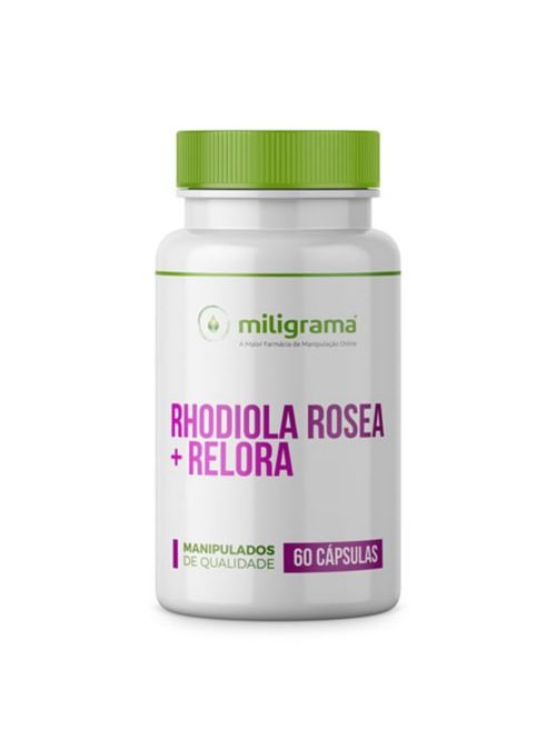 Estimulante Físico e Mental com Rhodiola e Relora 60 Cápsulas