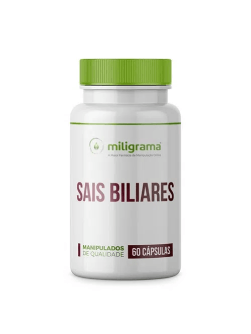 Sais Biliares 300mg 60 Cápsulas