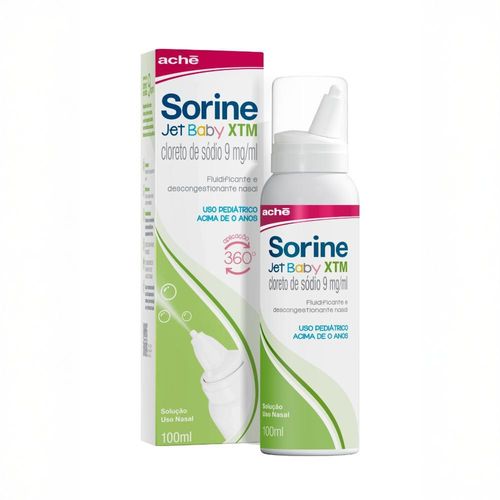 Sorine XTM Jet Baby Descongestionante Nasal 0,9% Aché - 100ml