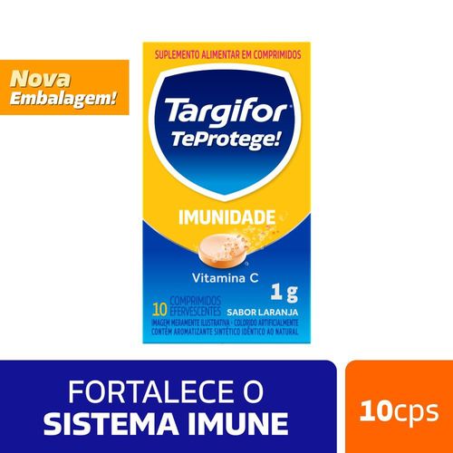 Suplemento Vitamina C Targifor Cewin 1g Comprimido Efervescente 10 Unidades
