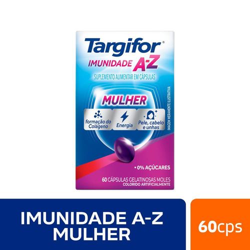 Suplemento Alimentar Targifor Imunidade A-Z Mulher - 60 Cápsulas