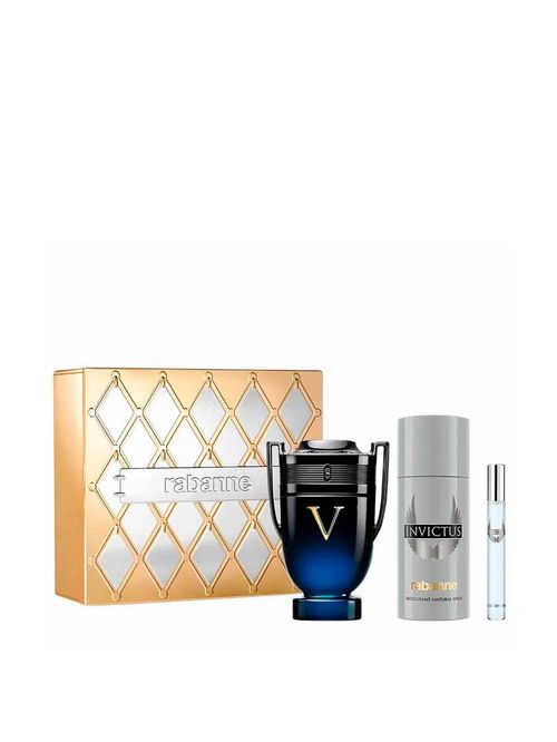 Kit Rabanne Invictus Victory Elixir - Edp 100ml + Deo 150ml + Travel Size 10ml