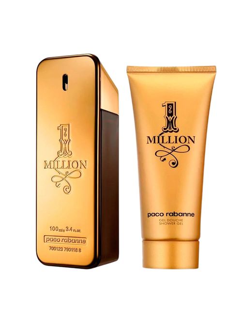 Kit Rabanne Million Gold Masculino - EDP Intense 100ml + Shower Gel 100ml
