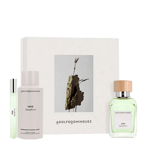 Kit Adolfo Dominguez 1993 Agua Fresca - Eau de Toilette 120ml + Desodorante 150ml + Eau de Toilette 10ml
