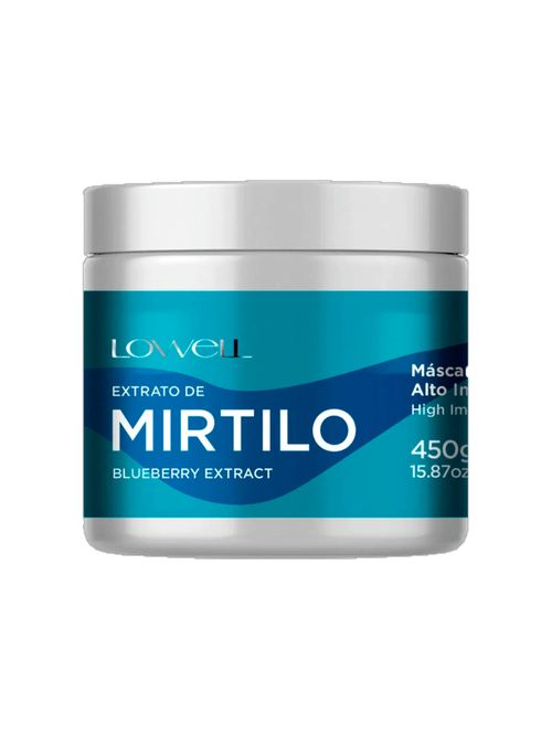 Lowell Extrato de Mirtilo - Máscara Capilar Alto Impacto 450g