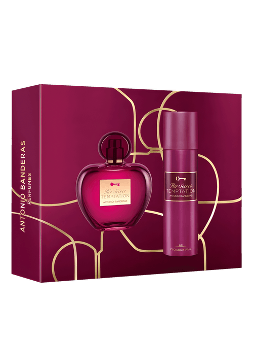 Kit Banderas Her Secret Temptation Feminino Edt 80ml + Deo 150ml