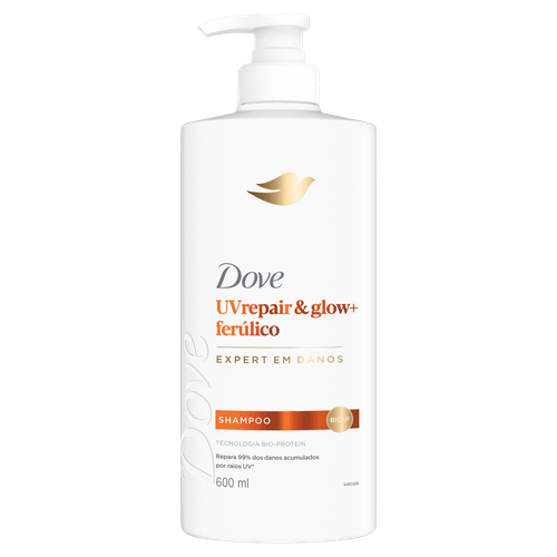 Shampoo Dove UV Repair e Glow + Ferúlico - 600ml