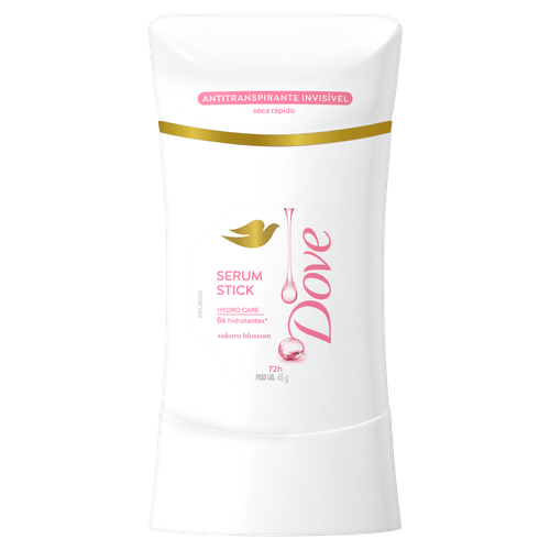 Dove Desodorante Antitranspirante Serum Stick 72h Sakura Blossom 45g Hydro Care