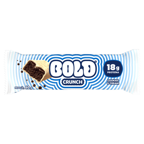 BOLD THIN Barra de Proteína Cookies & Cream 18g Proteína 60g
