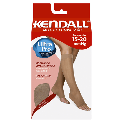 Kendall Meia de Compressão 3/4 Sem Ponteira 15-20 mmHg Mel G