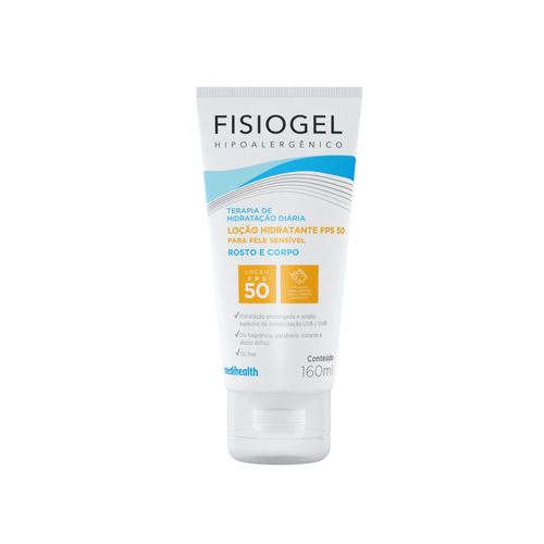 Loção Hidratante FPS50 Terapia de Hidratação Diária Matte 160 ml Fisiogel