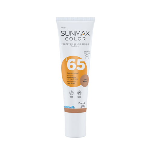 Protetor Solar Facial Sunmax Color FPS 65 Médio 30g