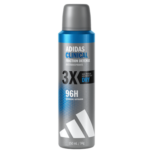 Antitranspirante Aerossol Adidas Clinical Friction Defense Dry - 150ml