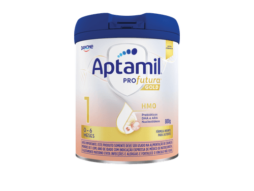 Aptamil Profutura Gold 1 Fórmula infantil láctea com DHA 0-6 meses em pó 800g Danone