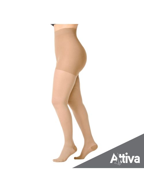 Meia Calca Attiva Media Compressao 18-21 Fem Fechada Natural Tamanho P Cor NATURAL P