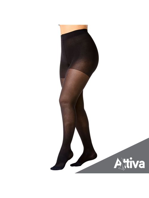 Meia Calca Attiva Media Compressao 18-21 Fem Fechada Preta Tamanho GG Cor PRETA GG