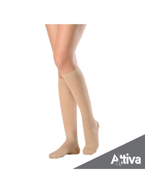 Meia ¾ Panturrilha Attiva Media Compressao 18-21 Fem Fechada Natural Tamanho GG Cor NATURAL GG