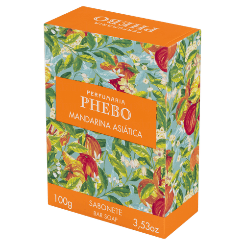 Sabonete Barra Mandarina Asiática 100g Vegetal Phebo