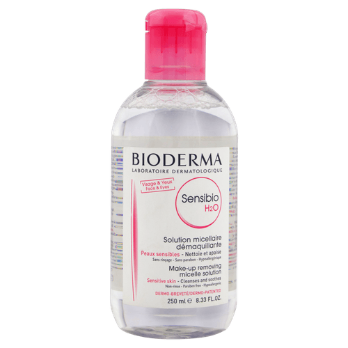 Solução Micelar Demaquilante Sensibio H2O Sem Perfume 250ml Bioderma