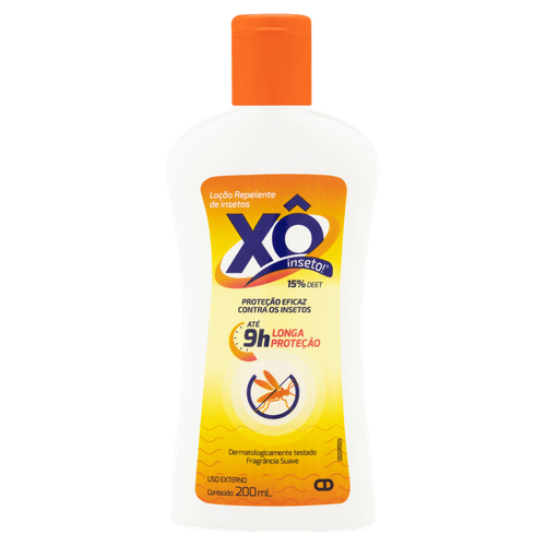 Repelente Loção Suave Xô Inseto 200ml Aloe Vera Proteção 9h Xo Insetos
