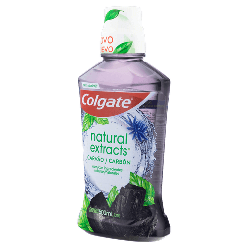Enxaguante Bucal Nat Extracts Carv 500ml Carvão Ativado Colgate
